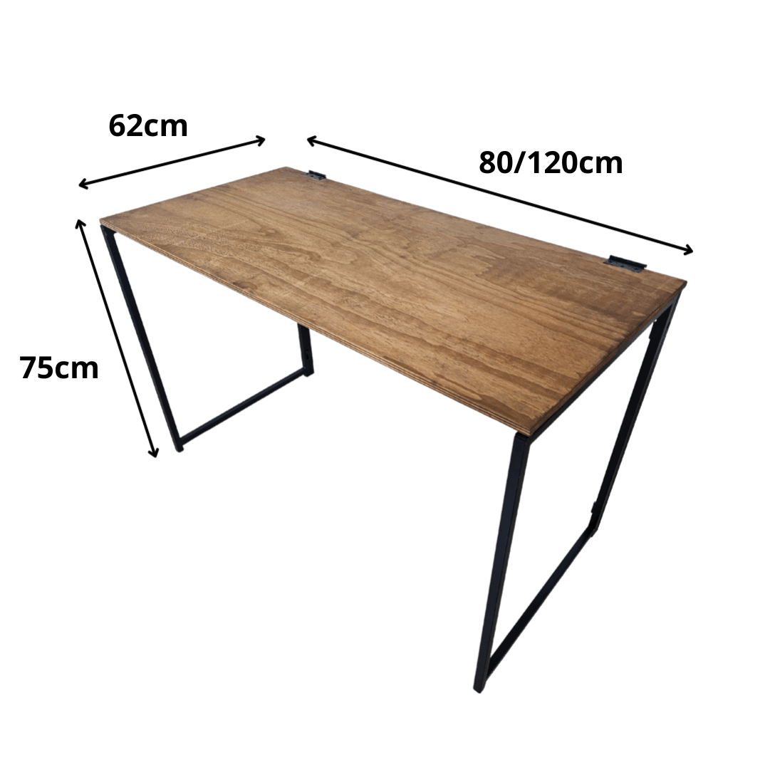 Mesa Dobrável Estilo Industrial Ônix