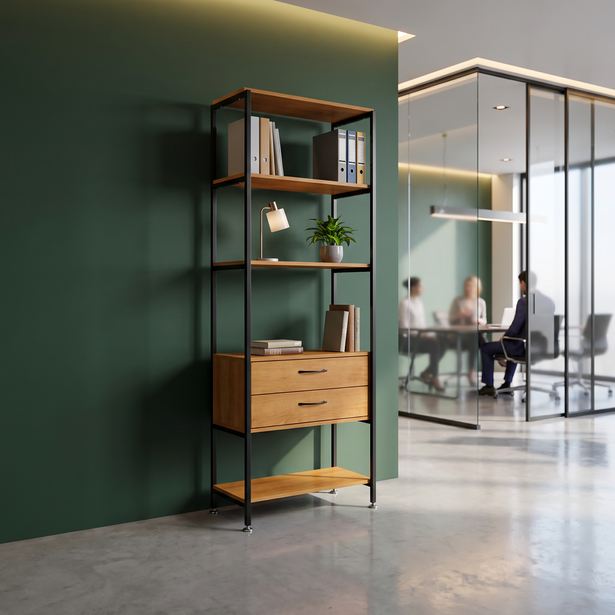 Estante Industrial Verona com 2 Gavetas