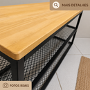 Sapateira Banco Kyla Duo - Tampo em madeira