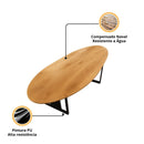 Mesa Escritório Oval Estilo Industrial Wind