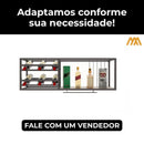 Adega Parede Suspensa Estilo Industrial Verona