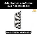Adega Parede Suspensa Estilo Industrial Vinho, Espumante, Garrafas