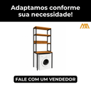 Armário Estilo Industrial para Máquina de Lavar Versa