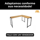 Escrivaninha em L Industrial Lottus