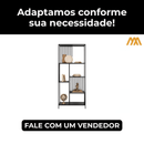 Estante Industrial Luxury Mdf Preto