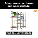 Estante Industrial Prisma – Design com Personalidade em Aço e Compensado Naval