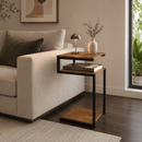 Mesa de apoio lateral industrial em S