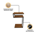 Mesa de apoio lateral industrial em S