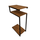 Mesa de apoio lateral industrial em S