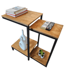 Mesa de Canto Dupla Estilo Industrial Capreze