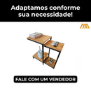 Mesa de Canto Dupla Estilo Industrial Capreze