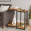 Mesa de Canto Dupla Estilo Industrial Capreze