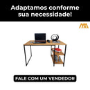 Mesa de Escritório Industrial Malbe com Prateleiras e Escrivaninha