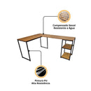 Mesa Em L industrial Resistente a Agua