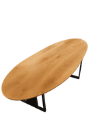Mesa Escritório Oval Estilo Industrial Wind