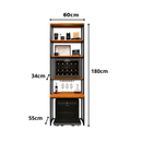 Móvel Industrial para Frigobar e Cervejeira Bordeaux