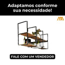 Prateleira Industrial Suspensa para Cozinha Miquely