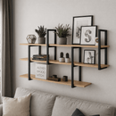 Prateleira industrial parede Barr 120 x 88 x 20