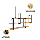 Prateleira industrial parede Barr 120 x 88 x 20